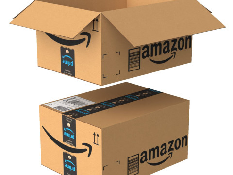 Amazon Box 2B PBR 09 3D Model