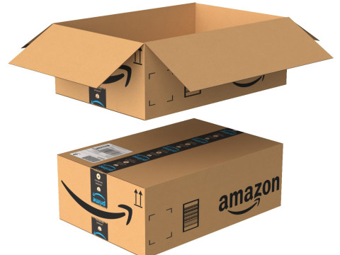 Amazon Box 1K PBR 11 3D Модель