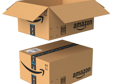 Amazon Box 1E PBR 14 3D Model