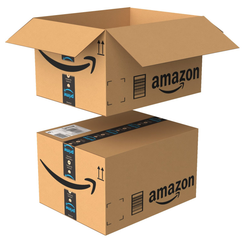 Amazon Box 1D PBR 15 Modèle 3D .c4d .max .obj .3ds .fbx .stl .blend 