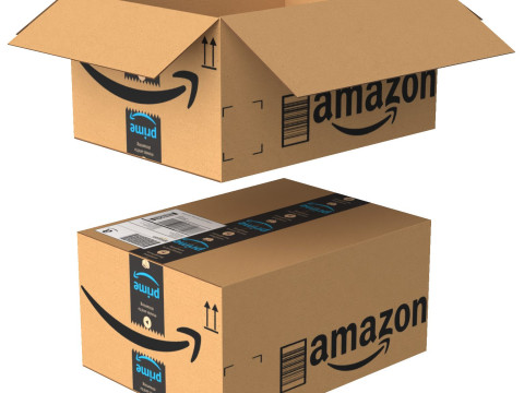 Amazon Box 1B PBR 17 3Dモデル
