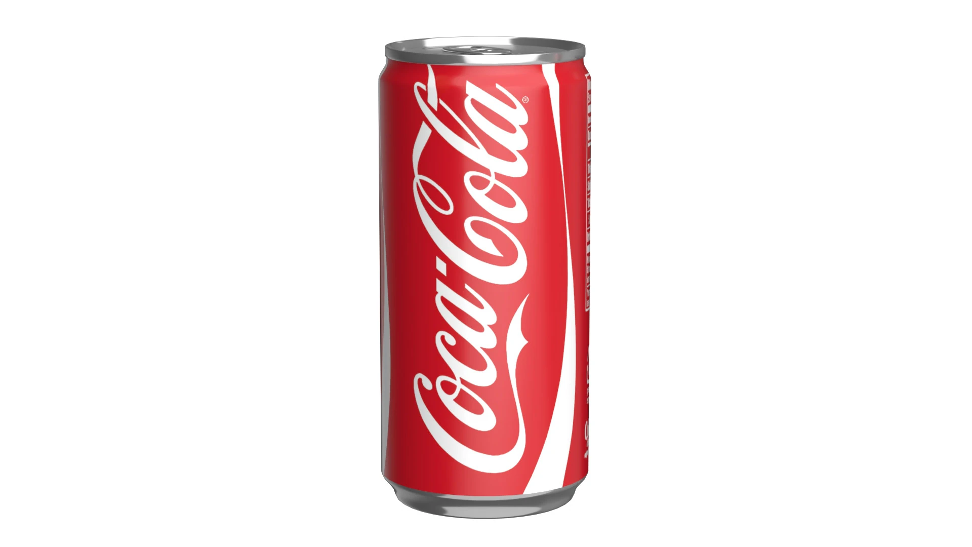 Bebida Coca Cola Lata Slim 190ml 01 Modelo 3D .c4d .max .obj .3ds .fbx .stl .blend 