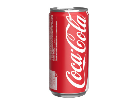 Coca Cola Drink Can Slim 190ml 01 3D Model
