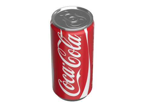 Coca Cola Drink Can Slim 190ml 01 3D Model