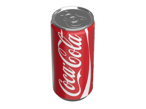 Bebida Coca Cola Lata Slim 190ml 01 Modelo 3D