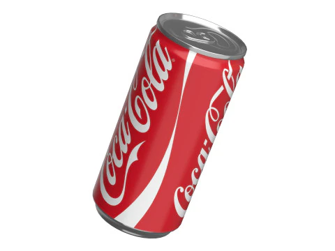 Bebida Coca Cola Lata Slim 190ml 01 Modelo 3D