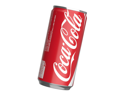 Coca Cola Drink Can Slim 190ml 01 3D Model