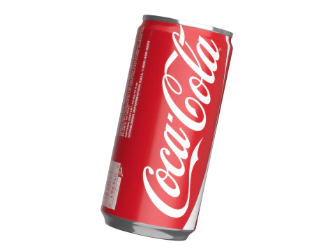 Bebida Coca Cola Lata Slim 190ml 01 Modelo 3D