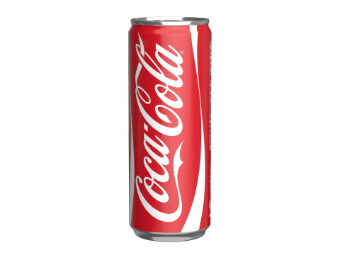 Coca Cola Drink Can Slim 250ml 02 3D Model