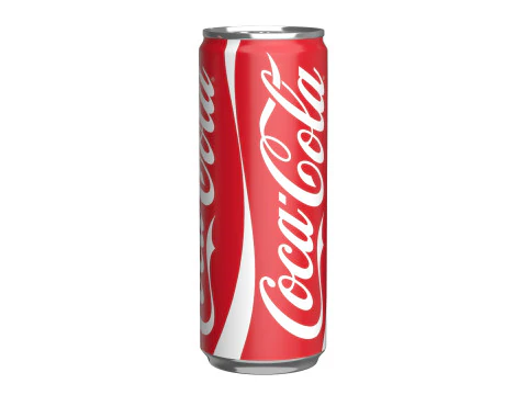 Coca Cola Drink Can Slim 250ml 02 3D Model
