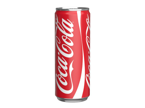 Coca Cola Drink Can Slim 250ml 02 3D 模型