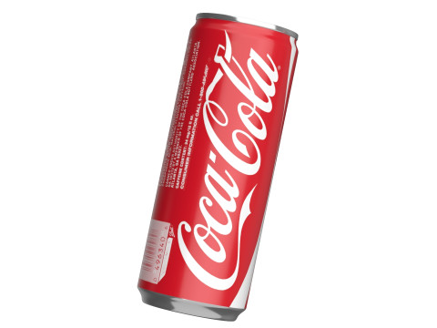 Coca Cola Drink Can Slim 250ml 02 3D 模型