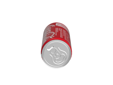 Coca Cola Drink Can Slim 250ml 02 3D 模型