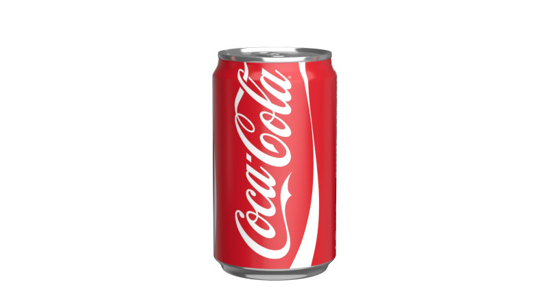 Coca Cola Drink Can Sleek 200ml 03 3D Model .c4d .max .obj .3ds .fbx .stl .blend 