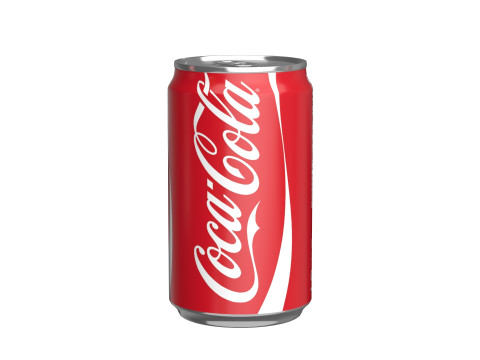 Coca Cola Drink Can Sleek 200ml 03 3D Model