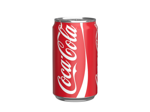 Coca Cola Drink Can Sleek 200ml 03 3D Model