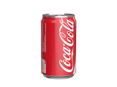 Coca Cola Drink Can Sleek 200ml 03 3D Model