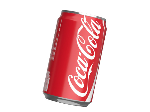 Coca Cola Drink Can Sleek 200ml 03 3D Model