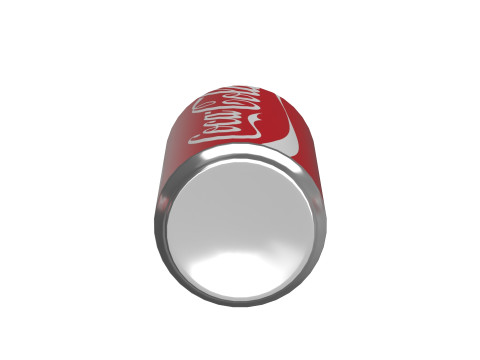 Coca Cola Drink Can Sleek 200ml 03 3D Model