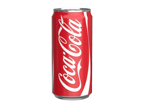Coca Cola Drink Can Sleek 250ml 04 3D Model