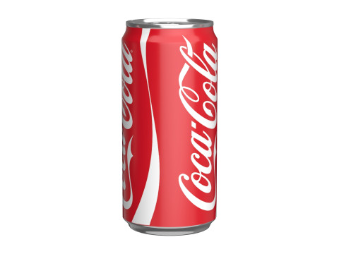 Coca Cola Drink Can Sleek 250ml 04 3D Model