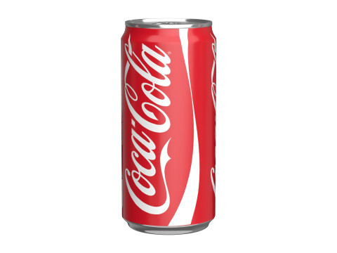 Coca Cola Drink Can Sleek 250ml 04 3D Model