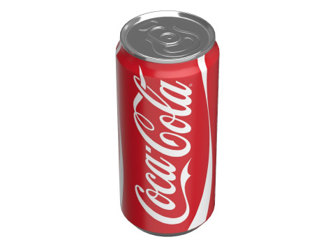 Coca Cola Drink Can Sleek 250ml 04 3D Model