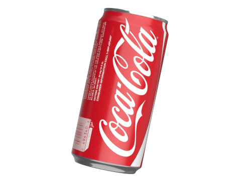 Coca Cola Drink Can Sleek 250ml 04 3D Model