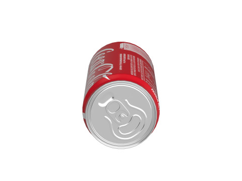 Coca Cola Drink Can Sleek 250ml 04 3D Model