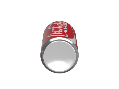 Coca Cola Drink Can Sleek 250ml 04 3D Model