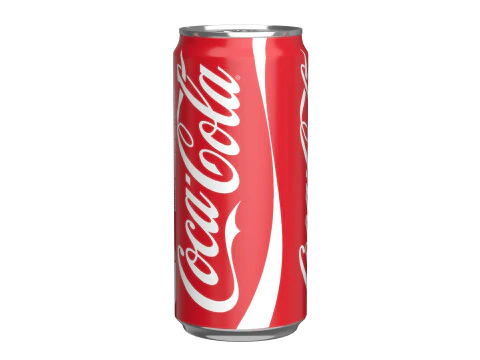 Coca Cola Drink Can Sleek 270 ml 05 3D Model