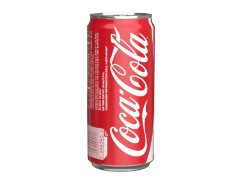 Coca Cola Drink Can Sleek 270 ml 05 3D Model