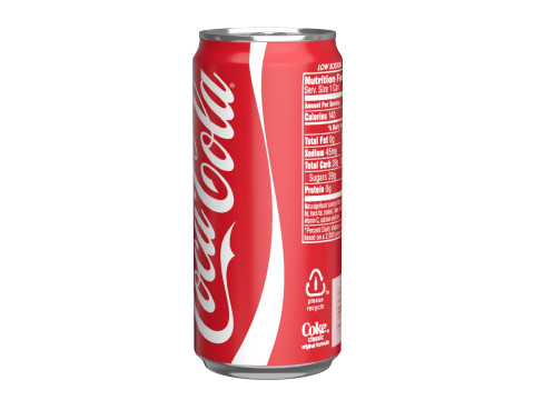 Coca Cola Drink Can Sleek 270 ml 05 Modelo 3D