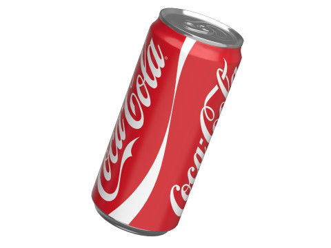 Coca Cola Drink Can Sleek 270 ml 05 Modelo 3D
