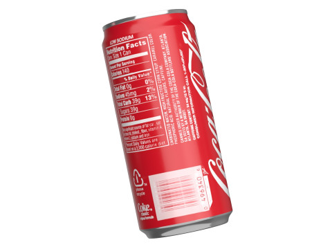 Coca Cola Drink Can Sleek 270 ml 05 Modelo 3D