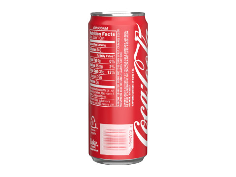Coca Cola Drink Can Sleek 310ml 06 Modelo 3D