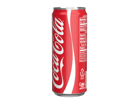 Coca Cola Drink Can Sleek 310ml 06 Modelo 3D