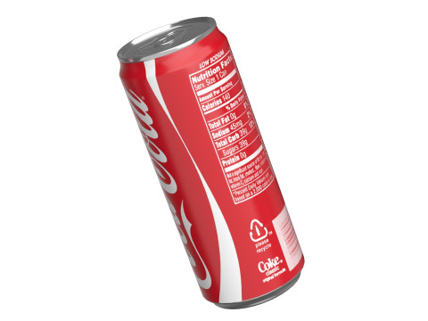 Coca Cola Drink Can Sleek 310ml 06 Modelo 3D