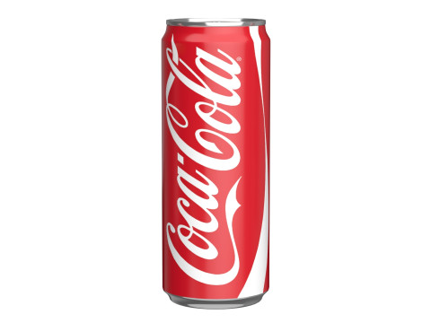 Coca Cola Drink Can Sleek 330ml 07 3D Model