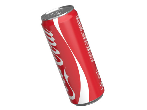 Coca Cola Drink Can Sleek 330ml 07 Model 3D