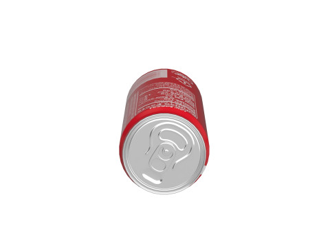 Coca Cola Drink Can Sleek 330ml 07 Model 3D
