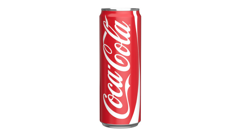 Coca Cola Drink Can Sleek 355ml 08 Modelo 3D .c4d .max .obj .3ds .fbx .stl .blend 