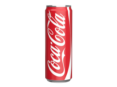 Coca Cola Drink Can Sleek 355ml 08 3D Model