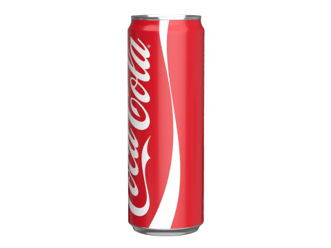 Coca Cola Drink Can Sleek 355ml 08 Modelo 3D