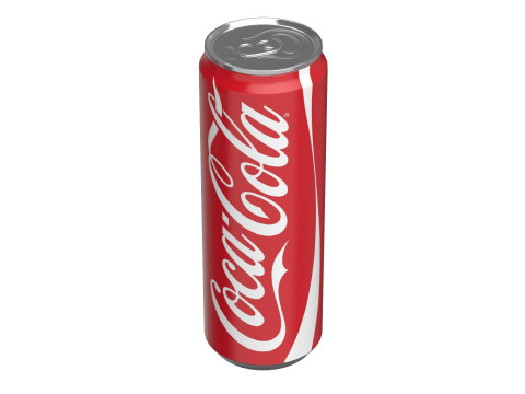 Coca Cola Drink Can Sleek 355ml 08 Modelo 3D