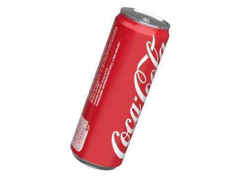 Coca Cola Drink Can Sleek 355ml 08 Modelo 3D
