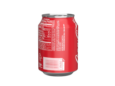 Coca Cola Drink Can 250ml 09 3D Модель