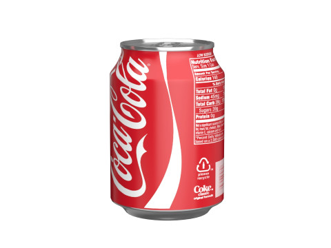 Coca Cola Drink Can 250ml 09 3D Модель