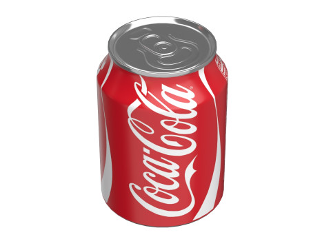 Coca Cola Drink Can 250ml 09 3D Модель