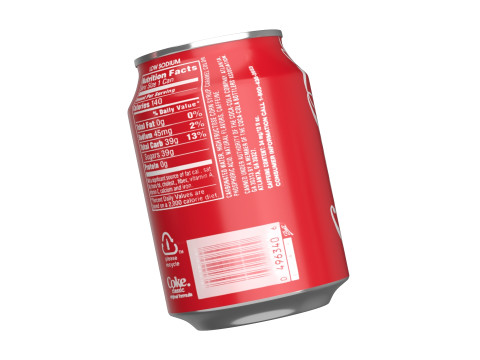 Coca Cola Drink Can 250ml 09 3D Модель